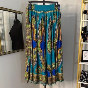 Colorful Patterned Women's Skirt